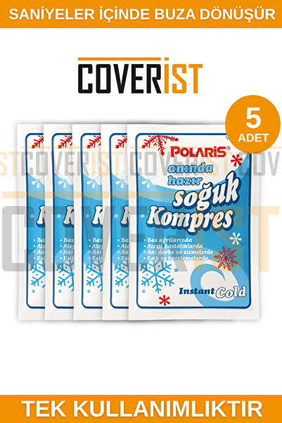 COVERİST Anında Soğuk Kompres 5 Adet - Anında Hazır Buz - Tek Kullanımlık