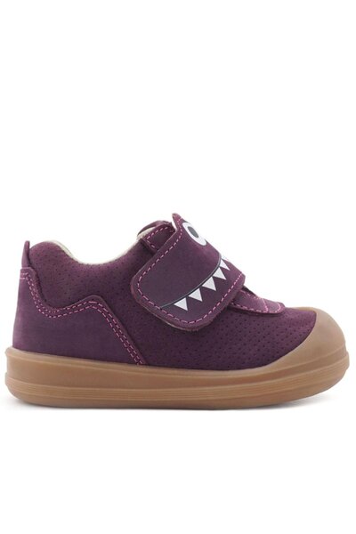 Rakerplus Dino Genuine Leather Purple Brown High Top Baby Shoes