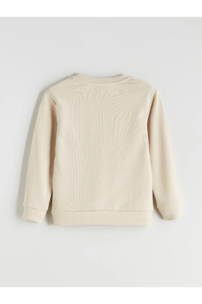 LC Waikiki Lcw Eco Beige Crew Neck Boy Sweatshirt