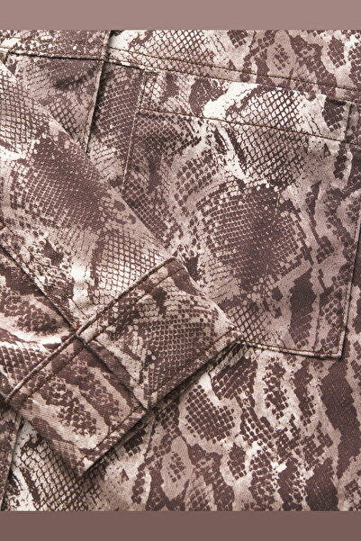 Jack & Jones Women's Pocket Detailed Patterned Shirt Jacket - Sarah