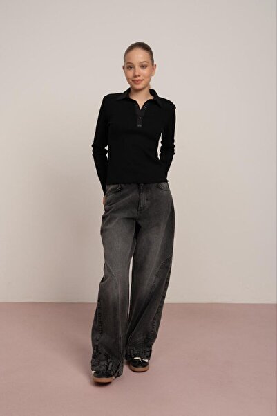 LOCO LOCO Bluză cu gât polo pentru fete 7823