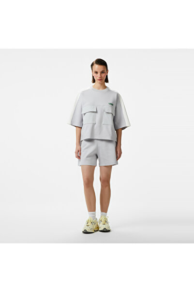 Lacoste House of SuperStep x Kadın Gri Şort