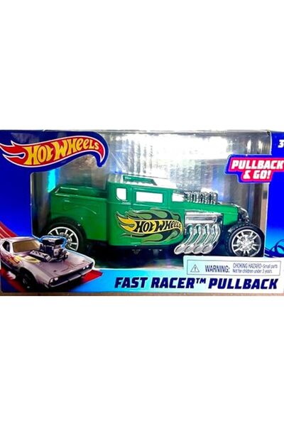 HOT WHEELS Flames and Fun Fast Racer Bone Shaker Car – Green Die-Cast Toy Vehicle for Kids & Collectors