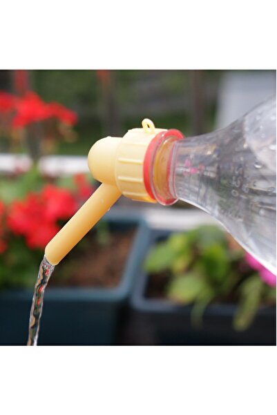 Flippy Set of 2 glass caps for watering flowers, sprinkler and pipe, 8 x 7.5 cm, yellow