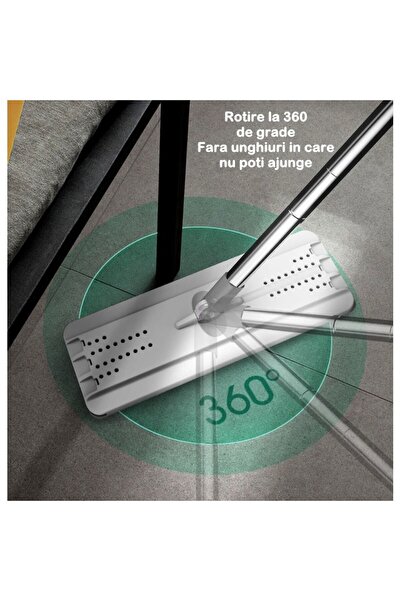 Flippy set de curățare, găleată de 5,7 l, 4 rezerve din microfibră incluse, design modern, alb