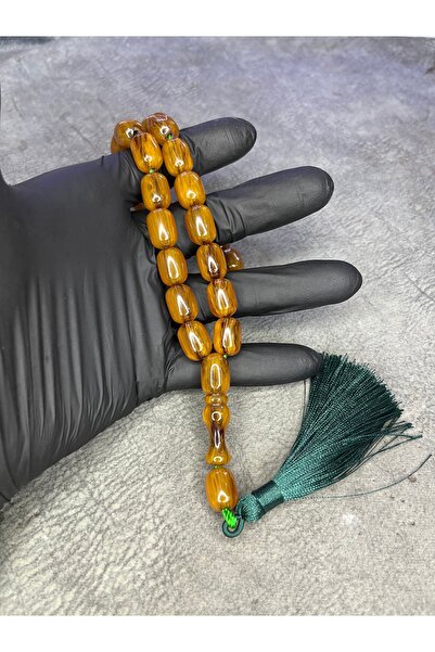 Mos Tespih Large Size High End Rope Tasseled Crimping Amber Prayer Beads