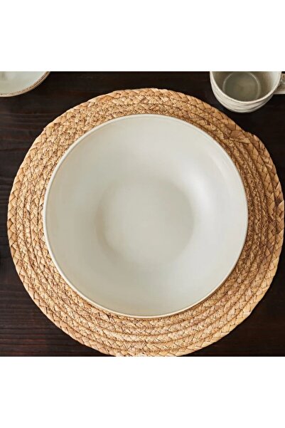 Karaca Aria Reactive Glaze, Serving Bowl, 27cm, Beige