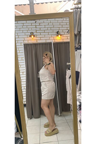 TUBA TOPTAŞ Linen Shorts Set