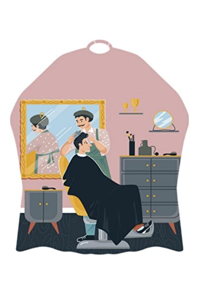 penuar مريلة حلاقة فاخرة بطباعة رقمية مقاس 120x160 سم الموديل: 1088