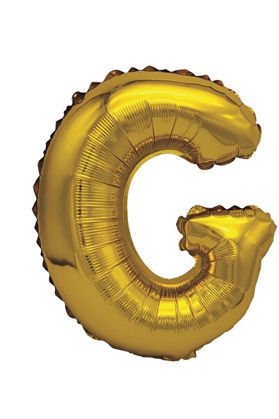 SDX Market Balon folie metalizată aurie, Mirific Party, Litera G, 80 cm, Auriu
