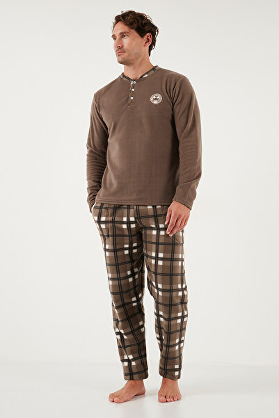 Buratti Регулярна кройка, карирана яка, зимна пижама за мъже PYJAMA SET 609610013W4