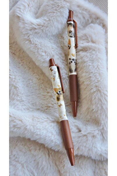 Nova Crafts قلم رصاص بوهيمي دافئ اللون برأس 0.7 مع قطة لطيفة