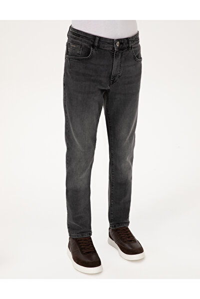 Pierre Cardin Antrasit Slim Fit Jean Pantolon 50315274-VR006