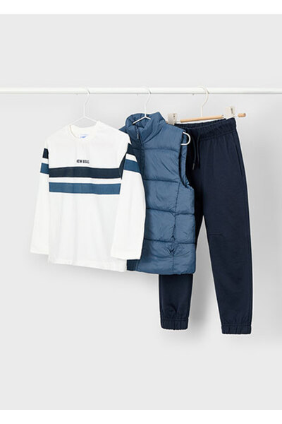 MAYORAL Navy Blue Boy's Vest 3 Piece Suit 4607