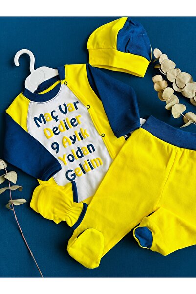 DaphKids مجموعة ملابس تارافار للأطفال حديثي الولادة، مجموعة من 4 قطع، إصدار ا...