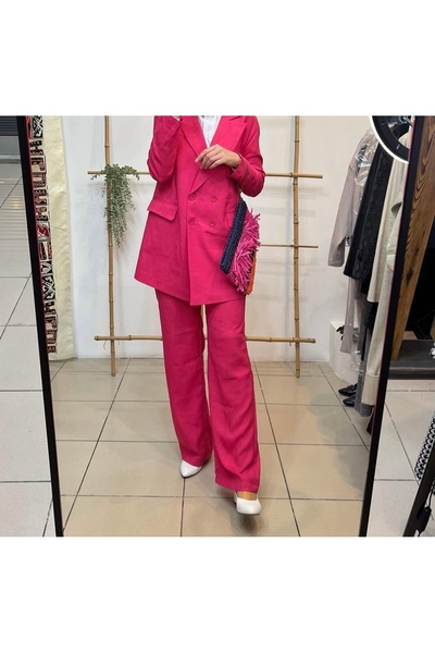 nslook Concept Store Keten Blazer Ceket