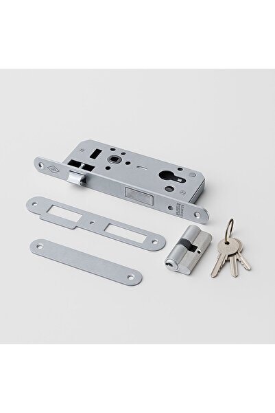 NZB Exterior Door and Room Door Yale Barelli Cylinder Door Handle 45X85 mm Durable Metal Lock with 3 Keys