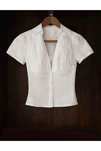 SHEIN short sleeve shirt, white