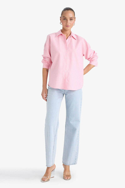 DeFacto Pink Women's Shirt D4512Ax/Pn623