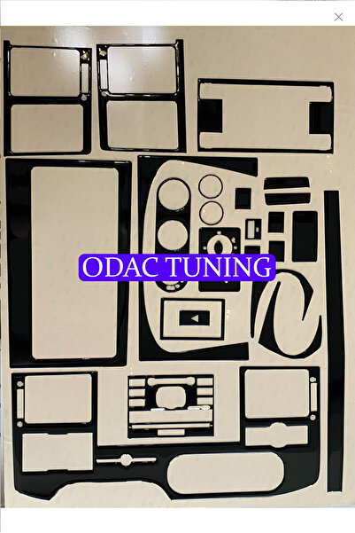 ODAC TUNING مجموعة تغطية مانوين لسيارة فورد ترانزيت 2006-2013، لون أسود بيانو...