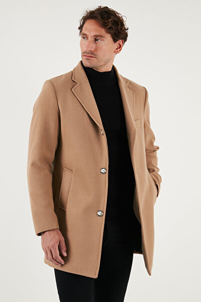 Buratti Ανδρικό παλτό με μονό γιακά με κουμπιά Slim Fit 5840098