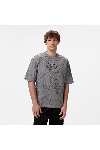 United 4 UNITED4 Erkek Gri T-Shirt