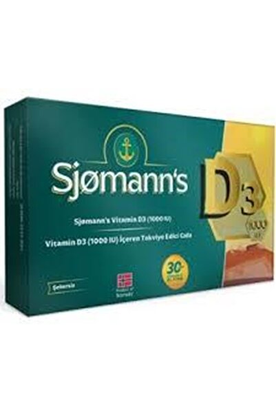 Sjomann's D3 Chewable Gel 30 Tablets