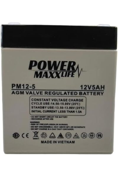 Generic بطارية قابلة لإعادة الشحن محكمة الغلق بقوة 12 فولت و5 أمبير في الساعة...