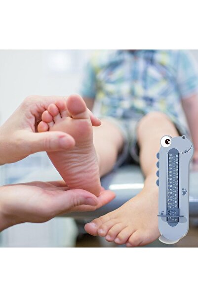 Flippy Foot Measuring Device for Babies, Flippy, Model Dinosaur, Blue