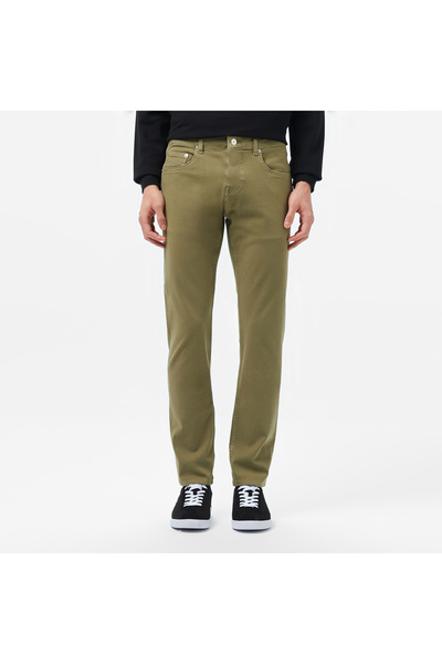 Lacoste Erkek Slim Fit Haki Jean Pantolon