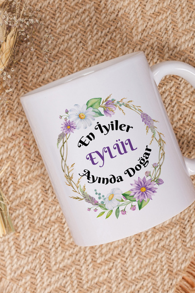 qoeuyl boutique The Best Are Born in September Flower Printed Birthday Gift Fun White Mug
