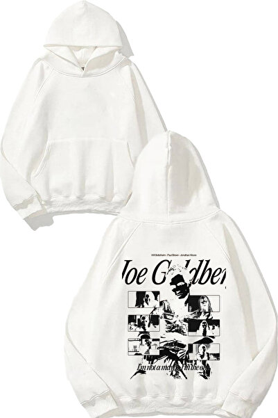 THEWERT Λευκό φούτερ με κουκούλα με στάμπα You 1 Design