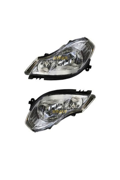 GUMUSONLINE Renault Clio Symbol Ön Far Sağ Sol Takım Manuel 2009-2013 Thalia