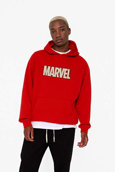 DM DOLCE MORE سترة رياضية بقلنسوة مطبوعة من القطن الممشط بثلاثة خيوط