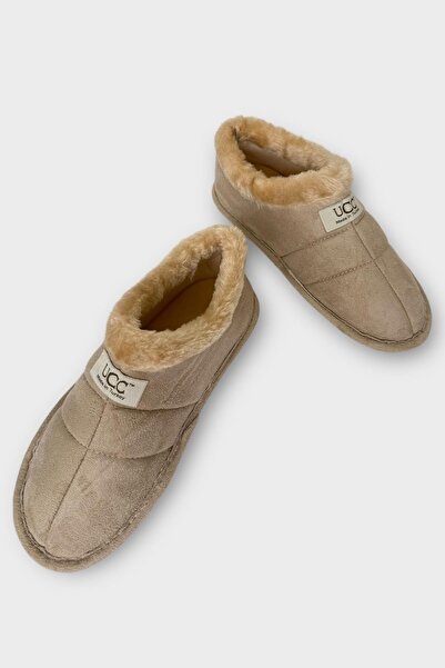 Liger Unisex Μάλλινα Εσωτερικά Παπούτσια Χειμερινού Σπιτιού Παντόφλες ΜΠΕΖ