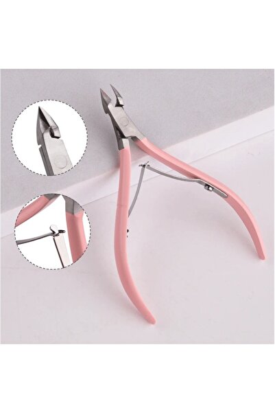 Flippy Nail and Cuticle Clipper, Flippy, Stainless Steel, Tip Protection, 17 x 7 x 2 cm, Pink