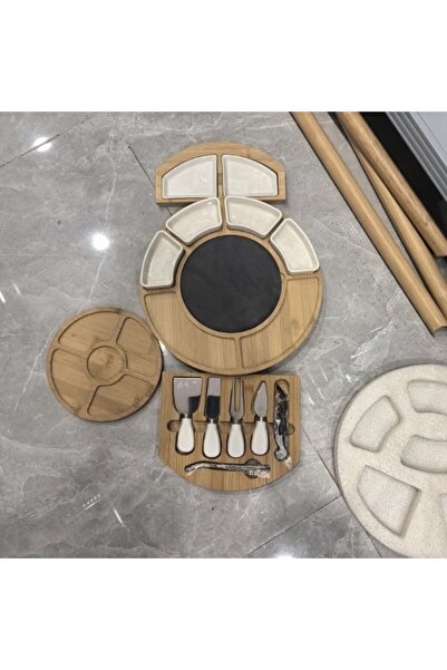 Flippy Εορταστική Ξύλινη Πιατέλα, Flippy, για Τυρί και Ορεκτικά, 18 Τεμάχια, ...