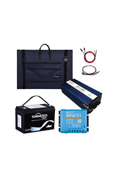 Teknovasyon Arge 200W Marin Solar Paketi 200W Taşınabilir Panel 500W UPS İnverter 1.3KW Lityum Batarya