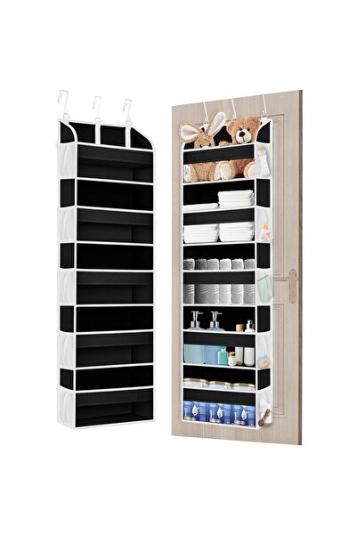 Flippy Hanging Door Organizer, 5 Main Pockets + 10 Side Pockets, 140 x 39 x 17 cm, 3 Hooks Included