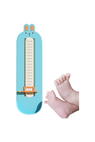 Flippy Device for Measuring Baby Foot Length, Flippy, 6-24, Bunny Model, Blue