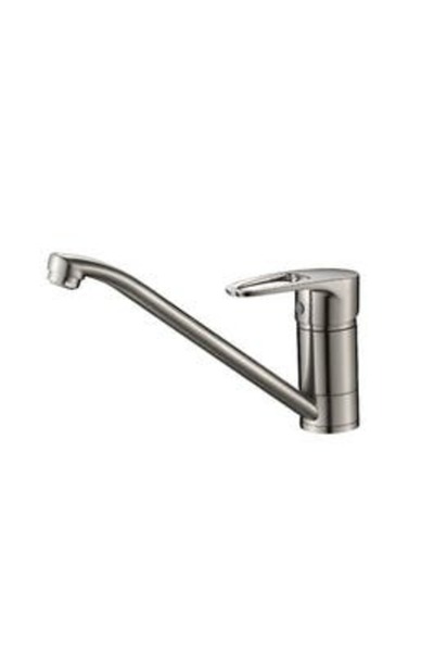 OEMS Kitchen Faucet, Single Lever, Pearl Nickel Finish • Cooke & Lewis Arya