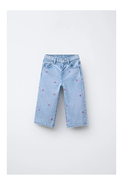 kidstalya Girl's Jeans with Ribbon Detail