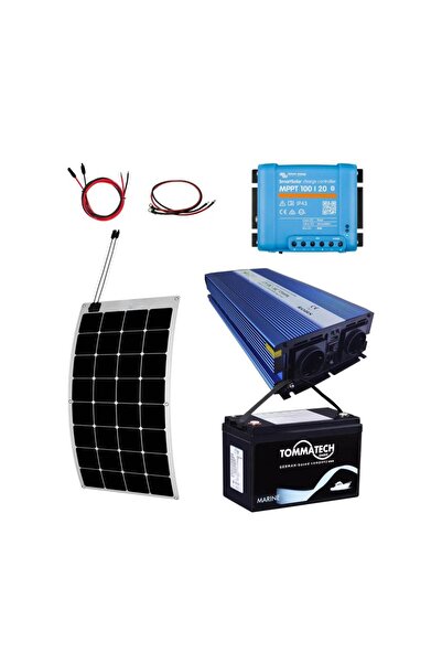 Teknovasyon Arge 1020W Marin Solar Paketi 170W Esnek Panel 1500W UPS İnverter 1.3KW Lityum Batarya