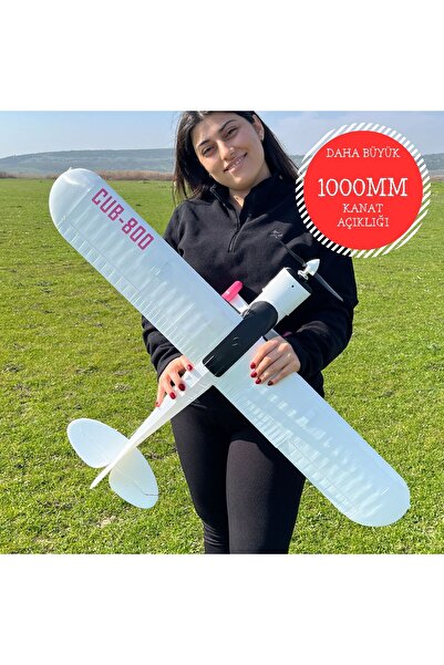 Craycle RC Model Uçak - CraycleCub 1000mm Geniş Kanatlı Eğitim ve Keşif Uçağı Gövde Kiti