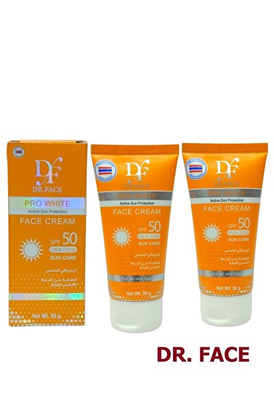 DR.FACE 2 كريم واقي شمس تيلاندي للوجه للحماية من الشمس الضارة ويوفر حماية فعالة ضد حروق الشمس وتلف الجلد50جم