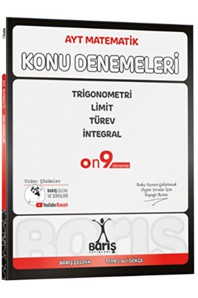 Aktif Öğrenme Yayınları Barış Yayınları AYT Matematik Trigonometri Limit Türe...