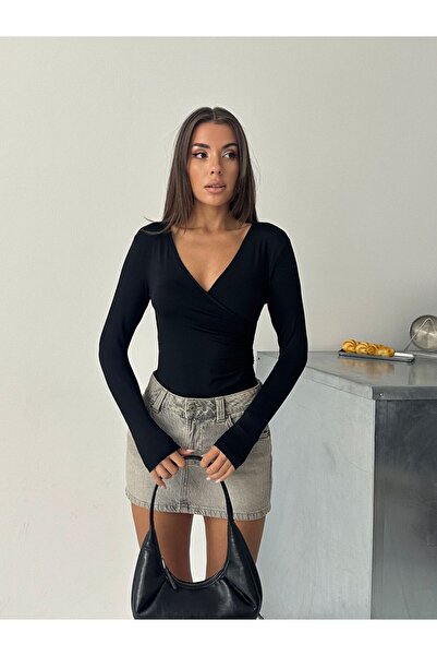 mydukkan.co Long Sleeve Double-Breasted Bodysuit