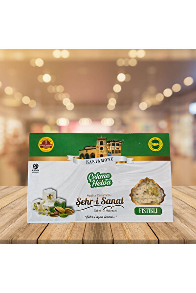 Şehri Sanat ÇEKME HELVA ANTEP FISTIKLI VAKUMLU PAKET 200 GR