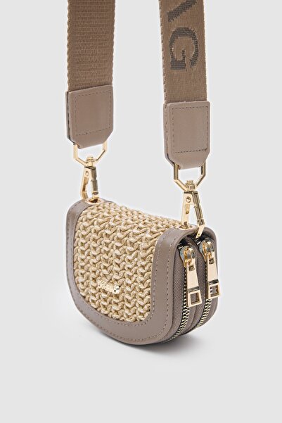 OLLBAG JEFECE HASIR VİZON ÇANTA CÜZDAN