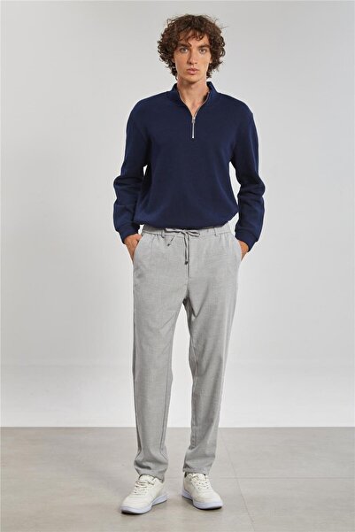 BARRELS AND OIL Elastic Waist Jogger Men's Trousers - Gray